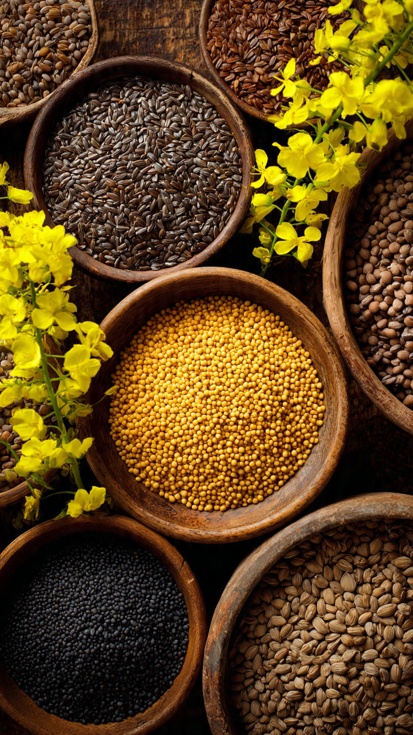 Mustard commodity illustration